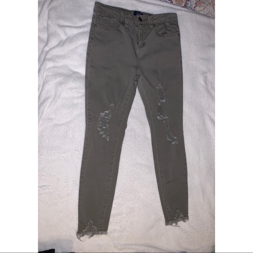 Olive green denim Jeans